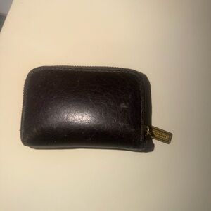 Coach Gold-Tone Logo Tag Keychain